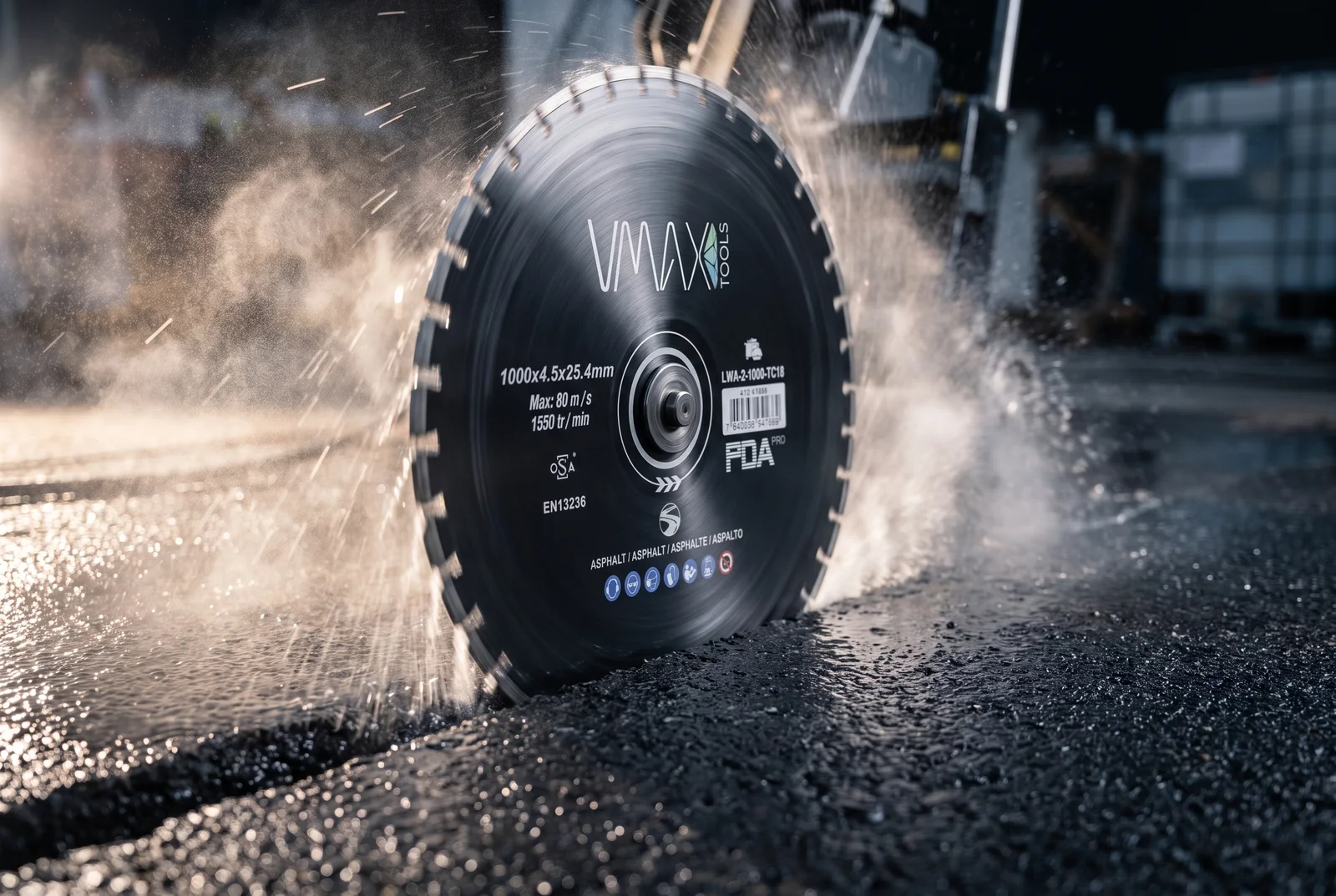 VMAX diamond cutting blade wet cutting asphalt