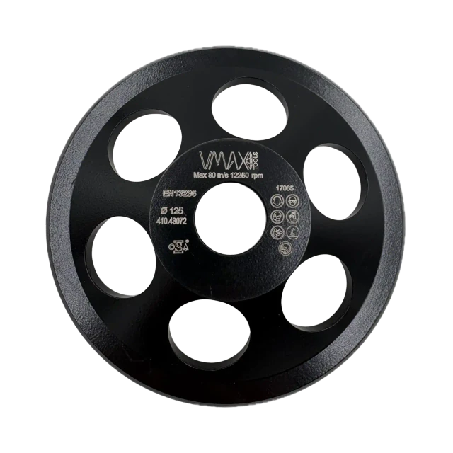 Plateau de ponçage diamant PCD pour meuleuse d’angle 125mm – Vue 3