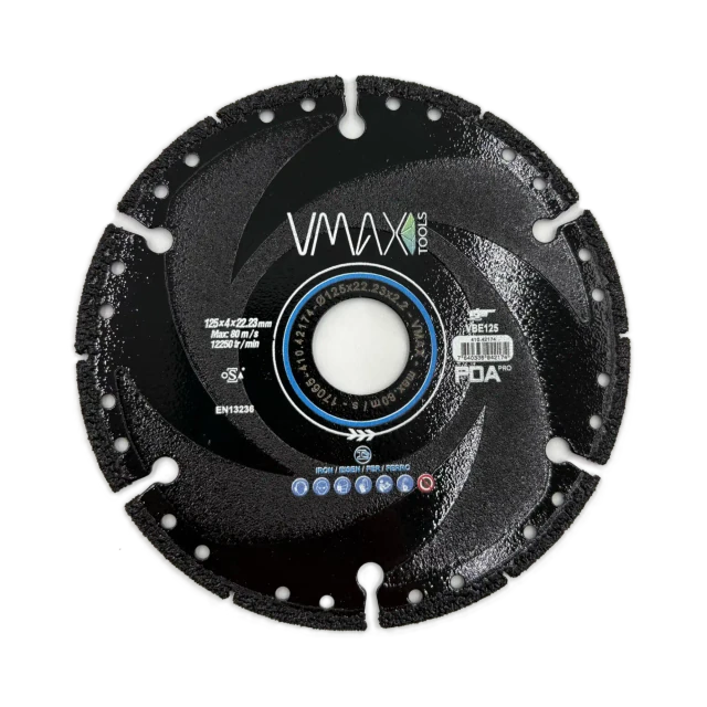 Diamond cutting blades for angle grinders V-TECH 125mm – View 1