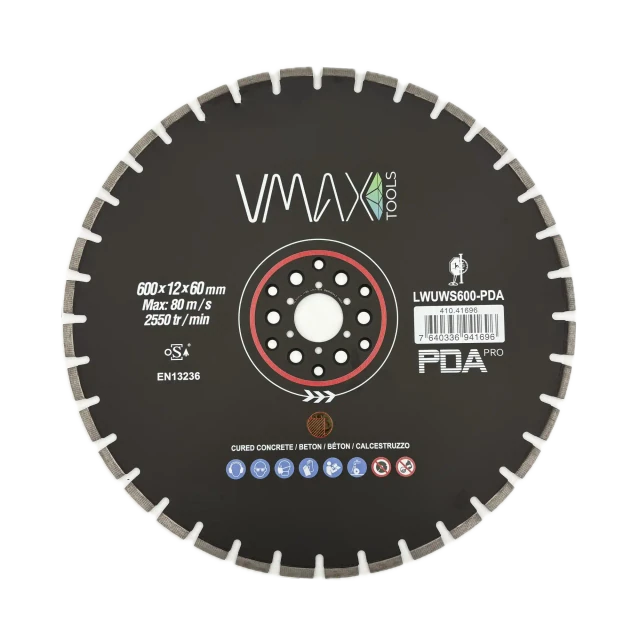 Diamond cutting blades for wall saws LWUW-PDA 600 x 4.5 mm – View 1