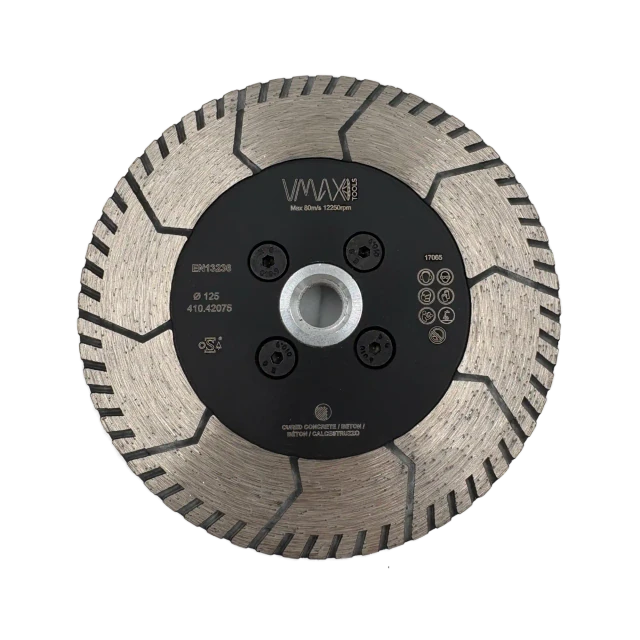 Diamond cutting blades for angle grinders with flange M14 125 mm – View 1