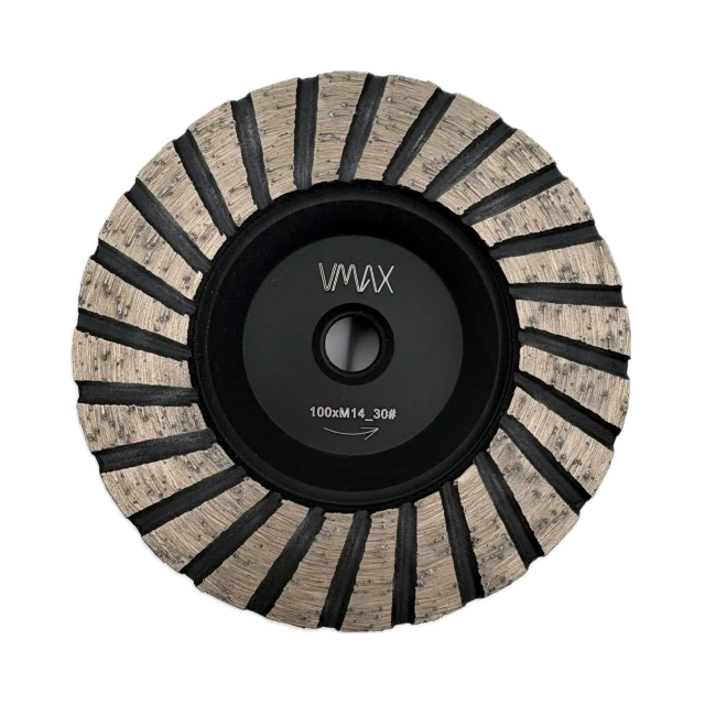 Mola diamantata a tazza ALU Turbo per smerigliatrice angolare 100mm M14 – Vista 1