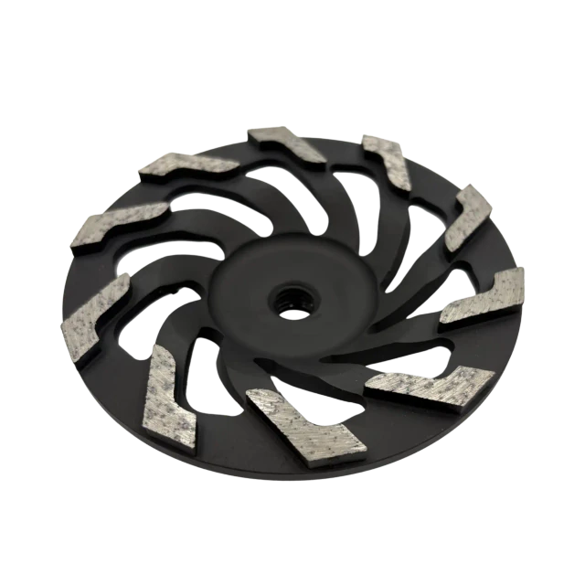 Meule assiette diamantée FLGP pour meuleuse d’angle 125mm M14 – Vue 2