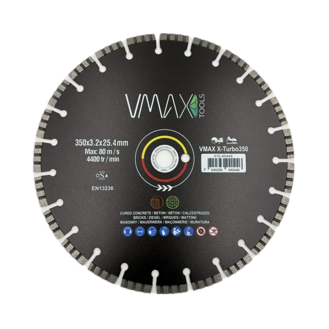 Dischi diamantati per troncatrici X-Turbo 350mm – Vista 1