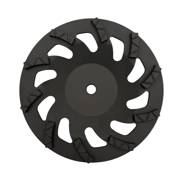 PCD grit diamond grinding cup wheel for angle grinders 180mm M14 – View 1