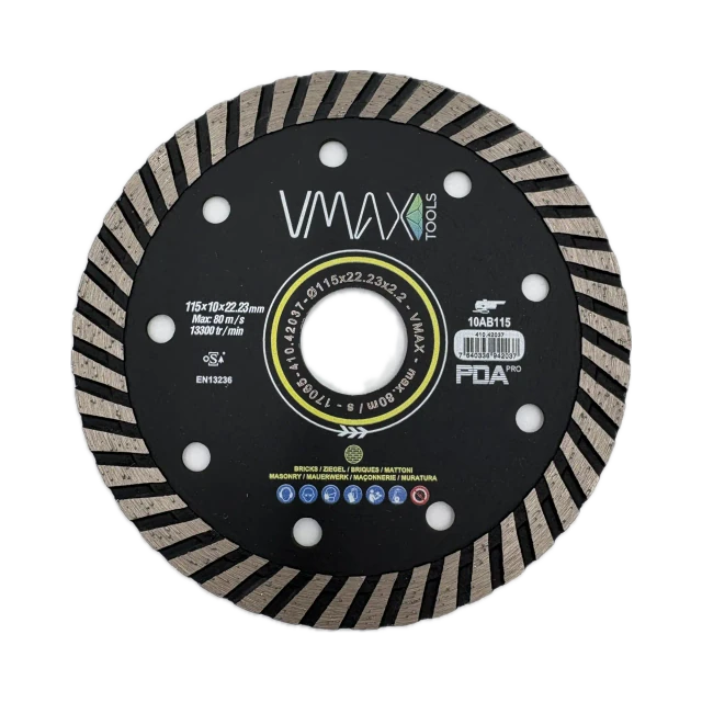 Diamond cutting blades for angle grinders Turbo-AB 115 mm – View 1