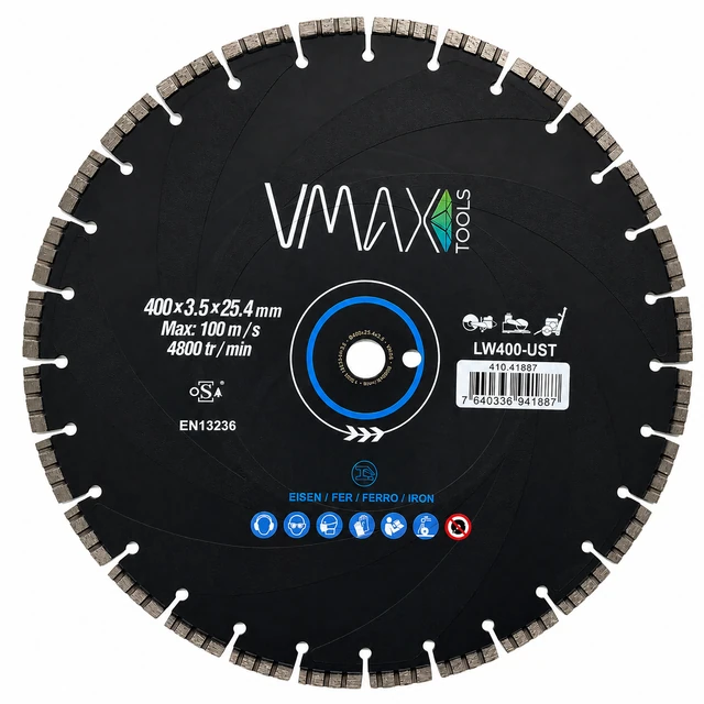 Disques diamant pour découpeuses LWT-UST 400mm – Vue 1