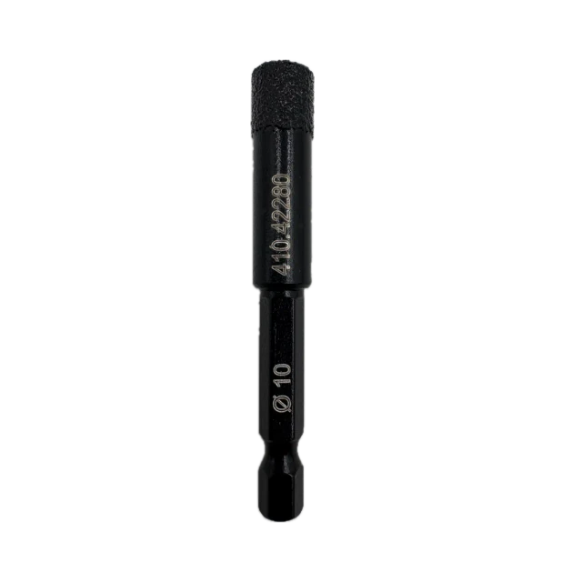 PREMIUM tile drill bit with cooling wax HEX 10 mm – View 1