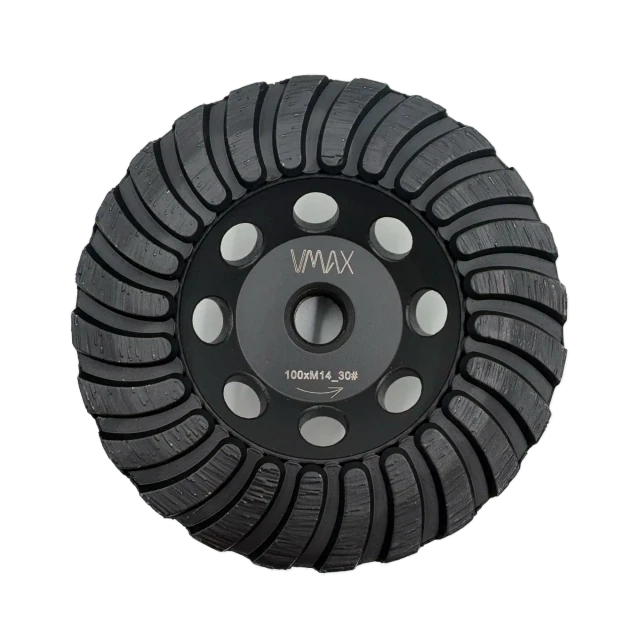 Mola diamantata a tazza ALU Turbo WHEEL per smerigliatrice angolare 100mm M14 – Vista 1
