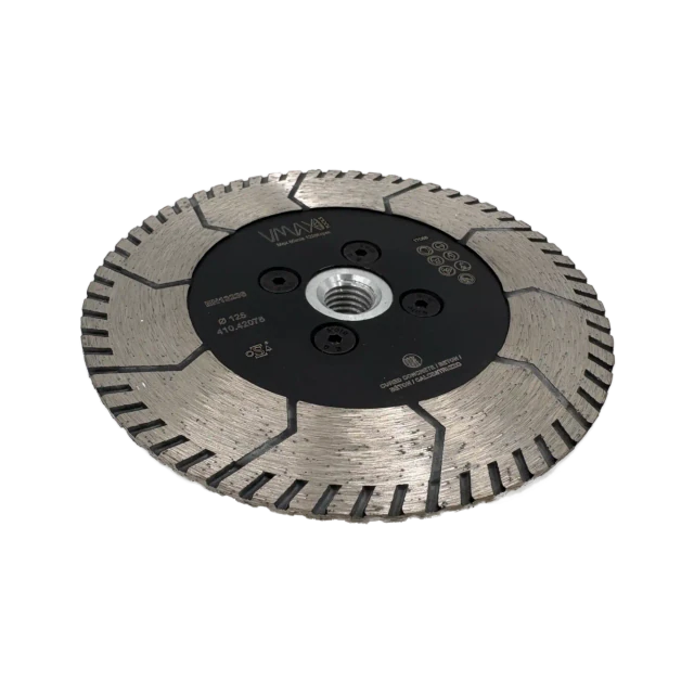 Diamond cutting blades for angle grinders with flange M14 125 mm – View 2
