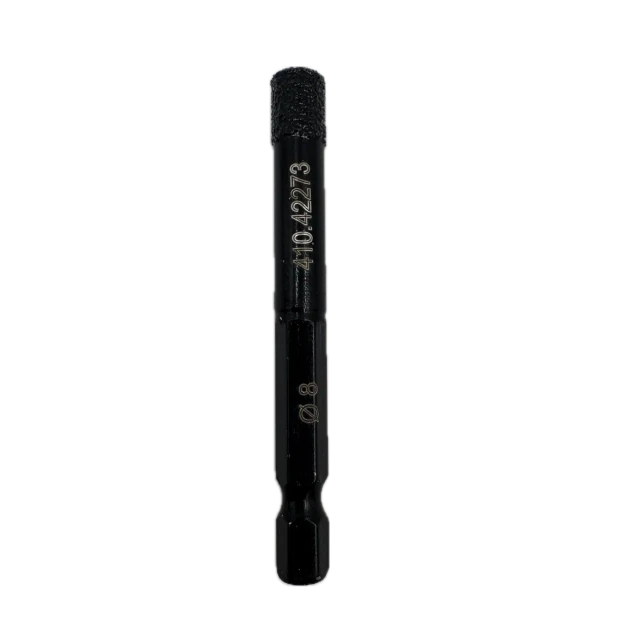 PREMIUM tile drill bit with cooling wax HEX 8 mm – View 1