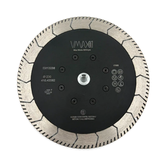 Diamond cutting blades for angle grinders with flange M14 230 mm – View 1