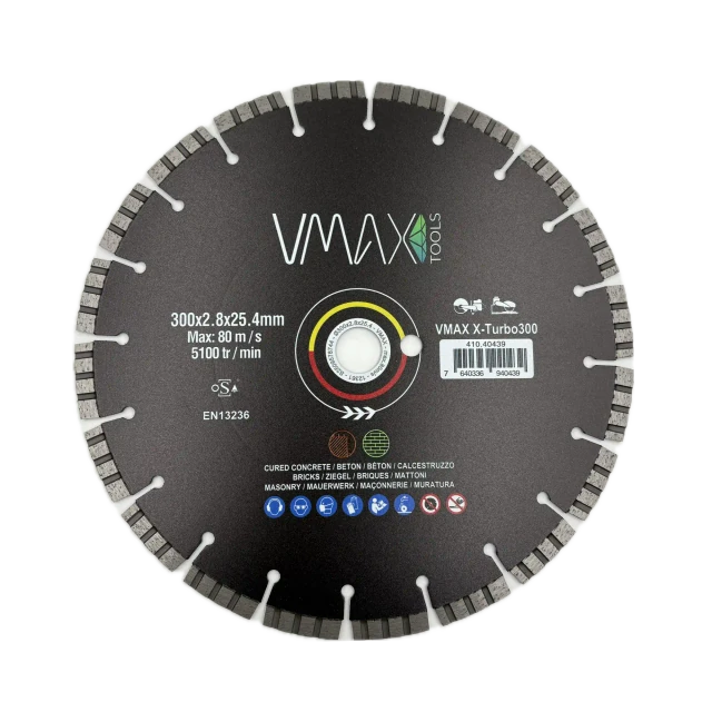 Disques diamant pour découpeuses X-Turbo 300mm – Vue 1