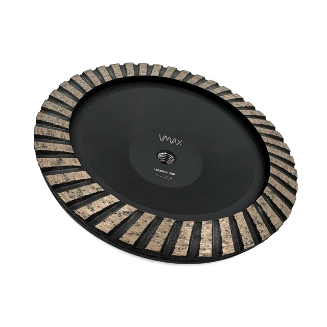 Mola diamantata a tazza ALU Turbo per smerigliatrice angolare 180mm M14 – Vista 2