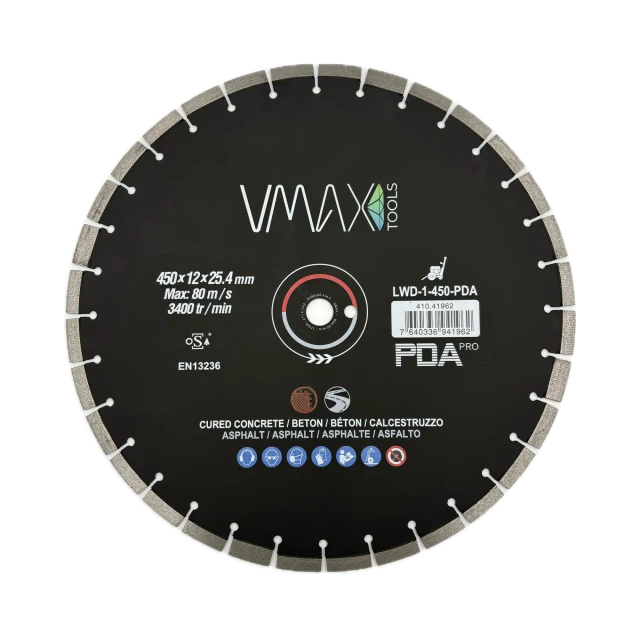 Disques diamant pour scies à sol LWD-PDA 450 mm – Vue 1