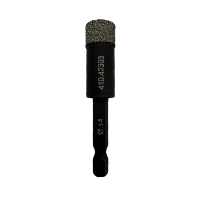 PREMIUM tile drill bit with cooling wax HEX 14 mm – View 1