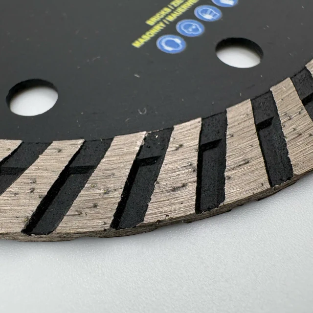 Diamond cutting blades for angle grinders Turbo-AB 115 mm – View 2