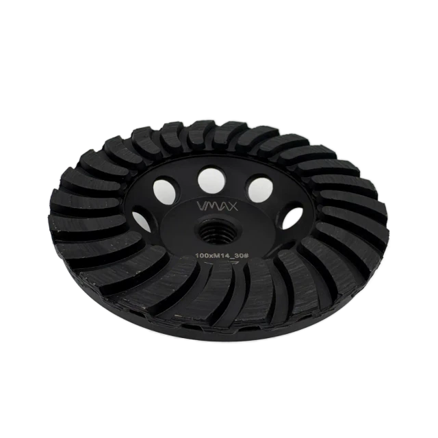 Mola diamantata a tazza ALU Turbo WHEEL per smerigliatrice angolare 100mm M14 – Vista 3
