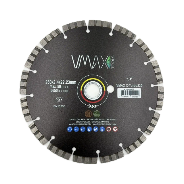Disques diamant pour meuleuses d’angle X-Turbo 230mm – Vue 1